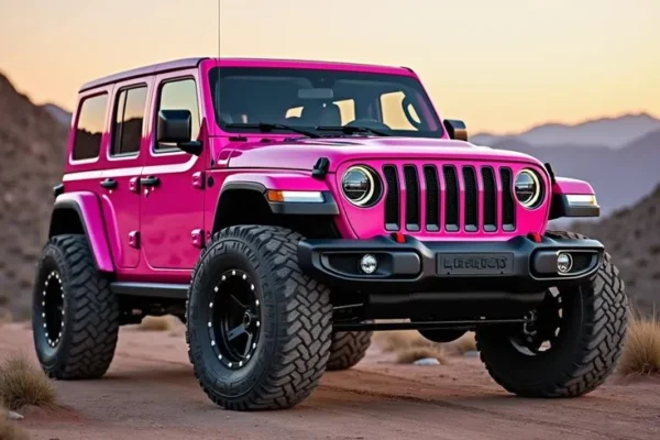 Pink Jeep Wrangler