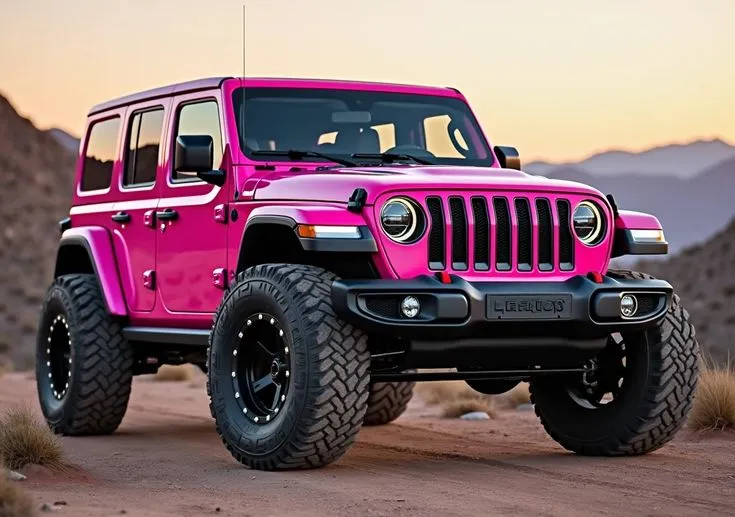 Pink Jeep Wrangler