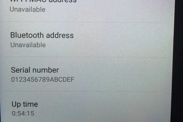 Serial Number 0123456789abcdef